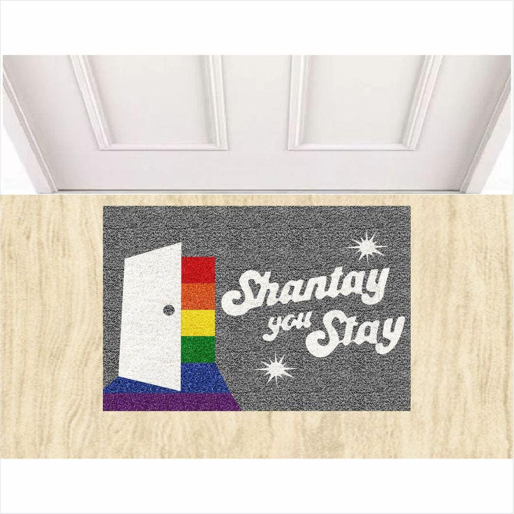 Tapete Capacho Drag Race Shantay You Stay LGBTQIA+ 60X40 cm.