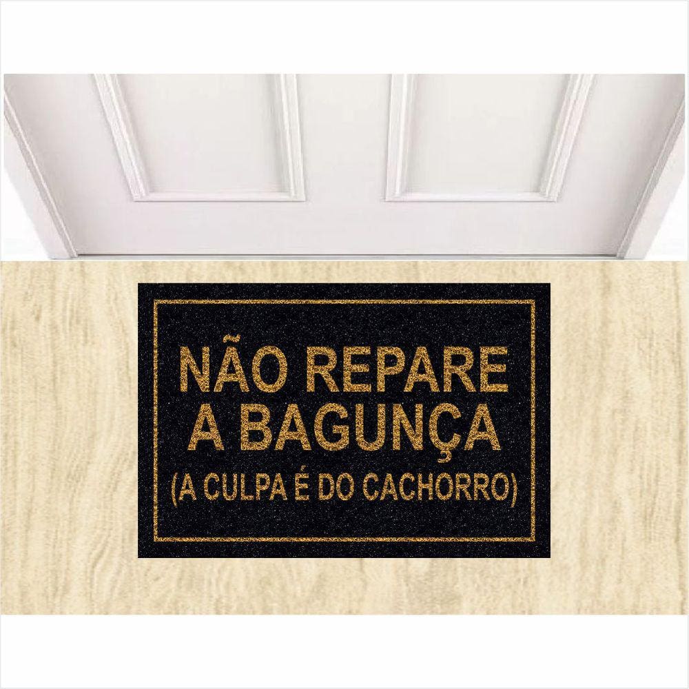 Tapete Capacho Não Repare Na Bagunça Para Portas de Entradas