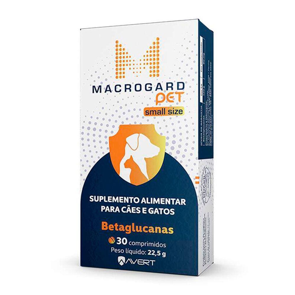 Suplemento Alimentar Avert Macrogard Small Size Cães de Porte Pequeno 30 Comprimidos
