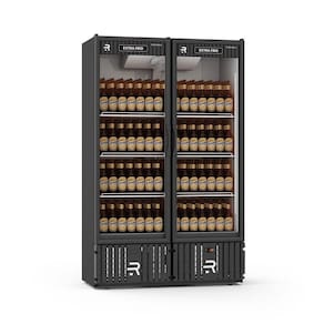 Visa Cooler Multiportas Extra Frio 800L 2 Portas -5ºC VCEF2P Preto/Branco 220V - Refrimate