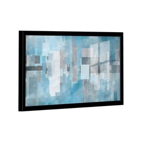 Quadro Geométrico Abstrato Azul -- Br Artes