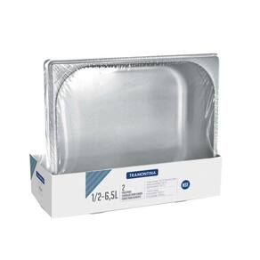 Cuba Gastronômica Tramontina Gn Em Aço Inox 1/2 Sem Alças 2 Peças - Profundidade 100mm Tramontina