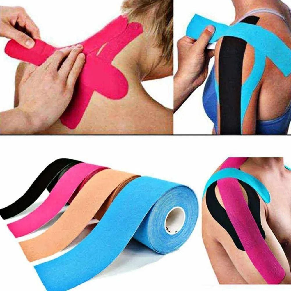 Fita Kinésio Bandagem Elástica Esportiva Muscular 5M Sml
