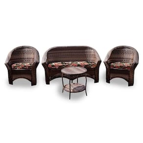 Conjunto De Sofá 1 Sofá + 2 Poltronas + 1 Mesa Centro Preto