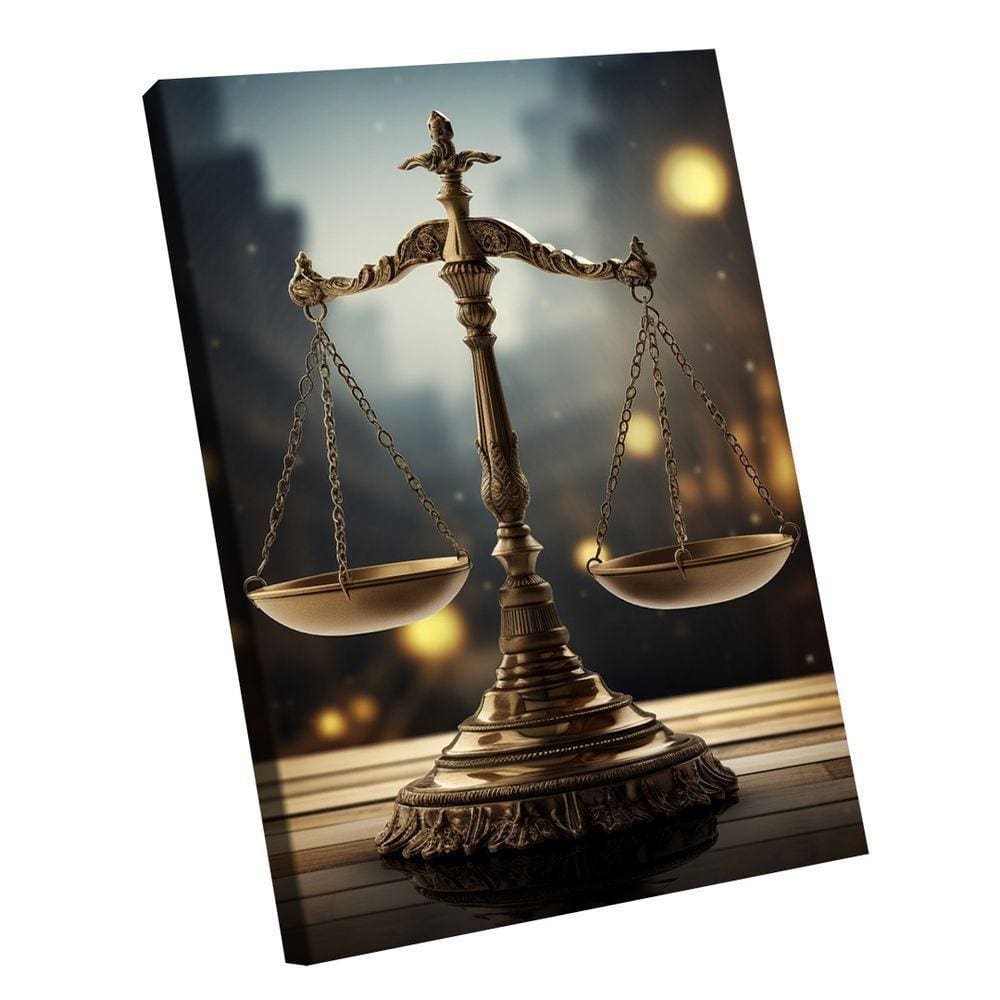 Quadro Balança Da Justiça -- Br Artes