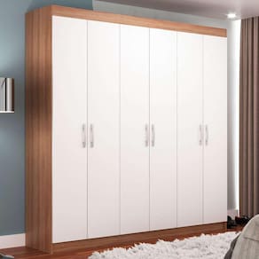 guarda-roupa casal montreal 6 pt 2 gv demolição e branco
