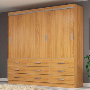 guarda-roupa casal isabela 3 pt 9 gv cinamomo