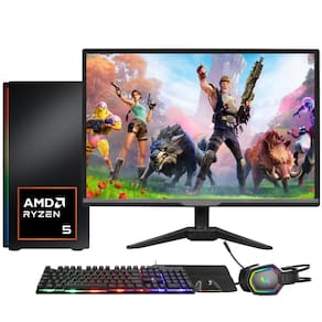 PC Gamer Completo Skill RGB AMD Ryzen 5 5600G,Gráficos Radeon VEGA 7, Monitor LED 20",Kit Gamer, 16GB DDR4 3200Mhz, SSD 512GB, Fonte 500W - SGX-0