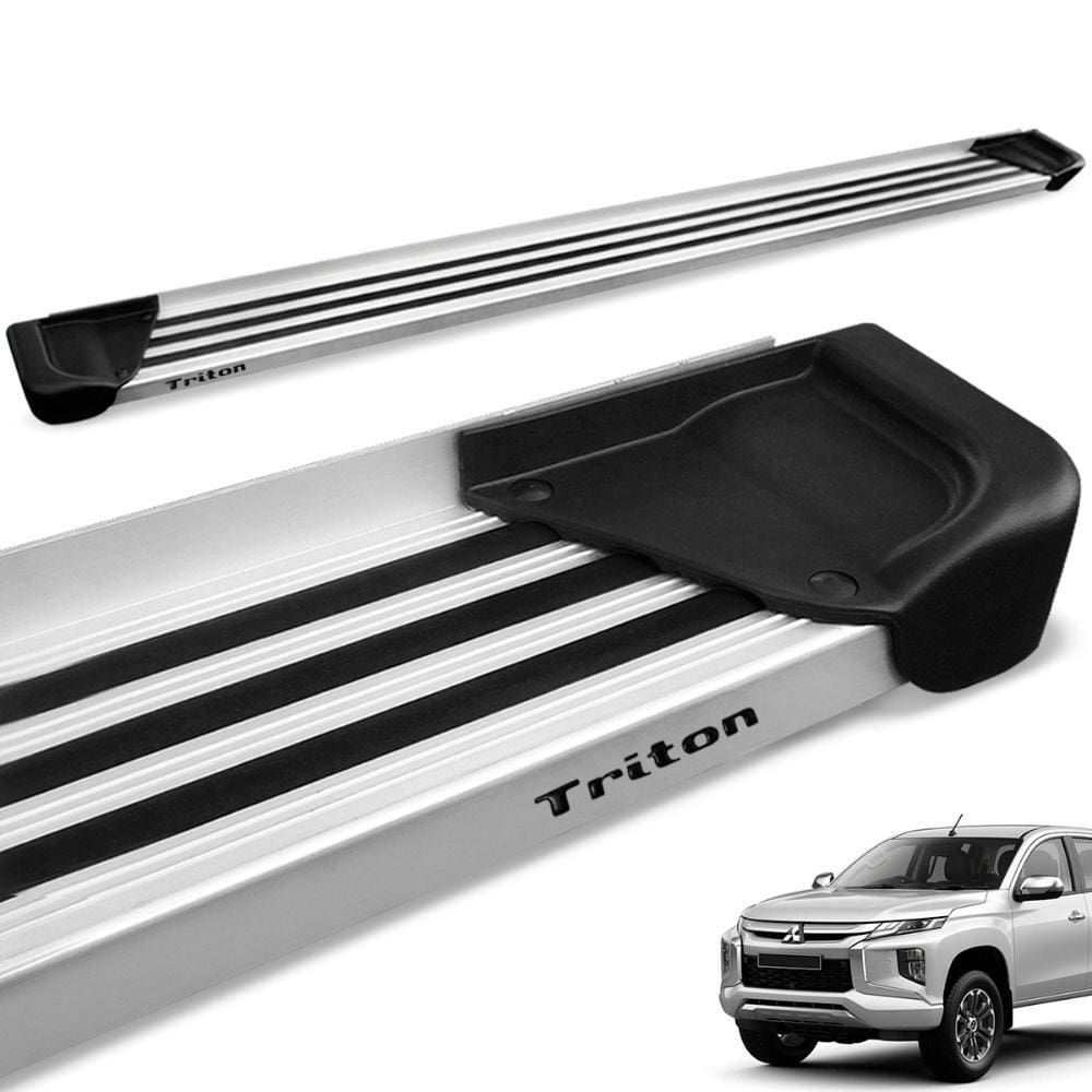 Estribo Lateral L200 Triton Sport 2017 a 2024 Aluminio Natural A1
