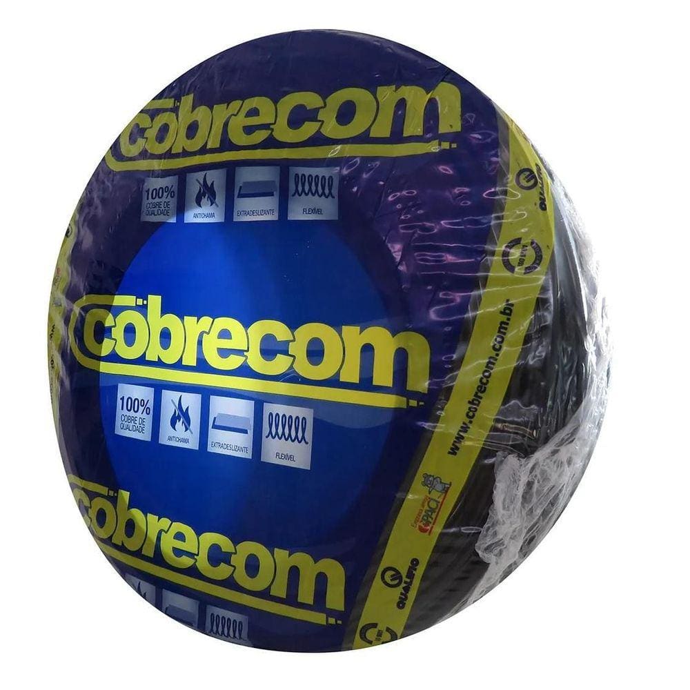 Rolo De Cabo 4,0Mm Verde Com 25M - Cobrecom