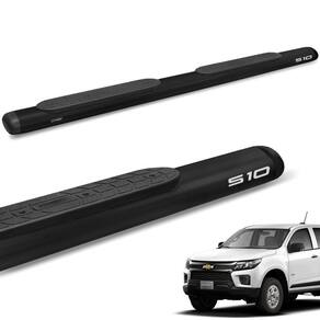 Estribo Lateral S10 2012 a 2024 Oval Oblongo Preto Gtnox