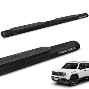 Estribo Lateral Renegade 2016 a 2024 Oval Oblongo Preto Gtnox