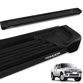Estribo Lateral Ranger Cab. Dupla 1998 a 2012 Aluminio Preto A1 Gtnox