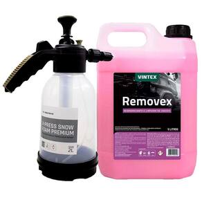 Pulverizador X-Press Snow Foam 2 Litros Waxtreme + Removex 5L Vintex