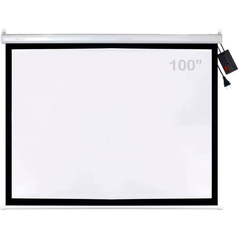 Tela Csr 100`` Elétrica 220v Com Controle Remoto
