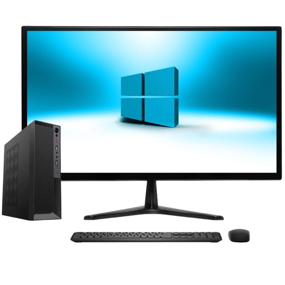 Computador Completo Compacto Intel Core i7, 16GB de memória, SSD 1TB, Windows 10, Monitor LED 19.5&quot; - 3green Slim 3GS-0105