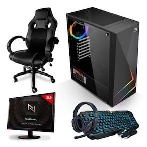 Pc Gamer Completo Neologic Nli83593 Amd Ryzen 7 5700G 8Gb (Radeon Vega 8 Integrado) Ssd 120Gb 500W 80 Plus + Cadeira