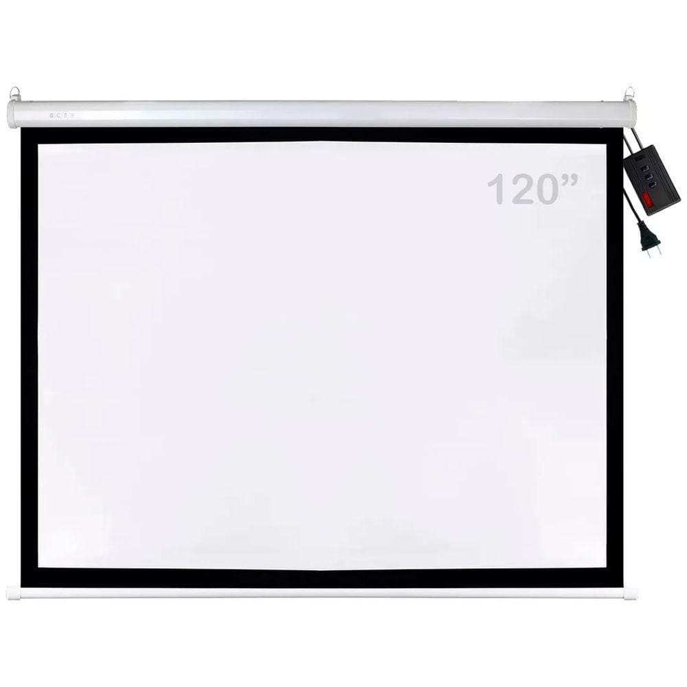 Tela Csr 120`` Elétrica 220v Com Controle Remoto