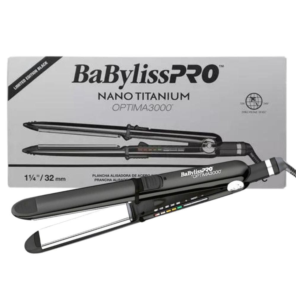 Prancha Pro Nano Titanium Optima3000 Black Bivolt