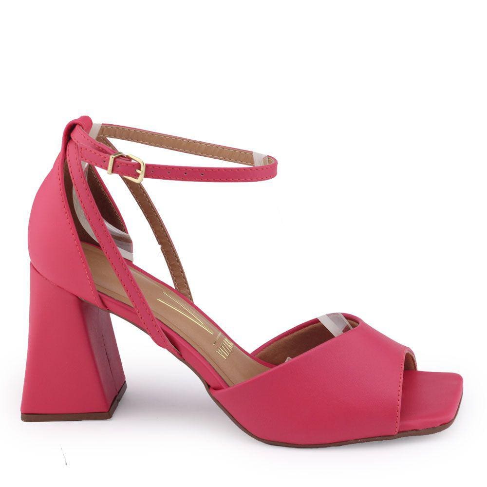 Sandália Fem Vizzano 6464.106 Pelica salto alto geométrico