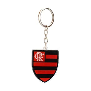 Chaveiro Flamengo Escudo com Enfeite