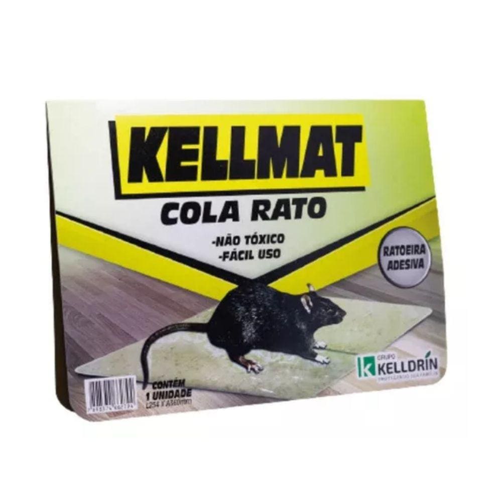 Kellmat Ratoeira Adesiva Cola Rato - Caixa Com 25 Und