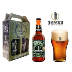 Kit Cerveja Schornstein Ipa 500 Ml E Copo Pint 473 Ml
