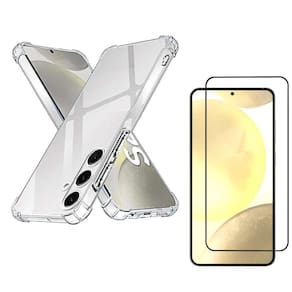 Capinha Anti Shock P/Samsung S24Plus + Película De Vidro 3D