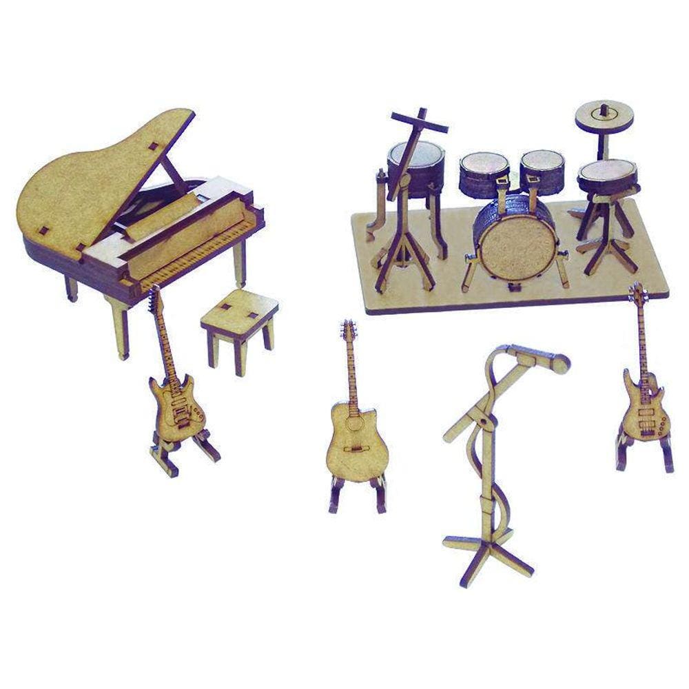 Kit Miniatura Instrumentos Musicais K2017