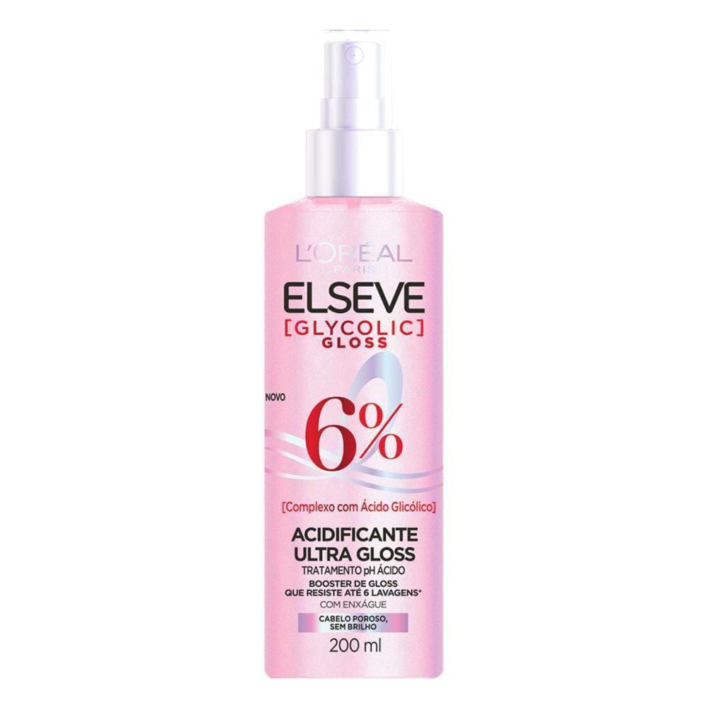 Acidificante Ultra Gloss Elseve Glycolic Gloss 6% 200Ml