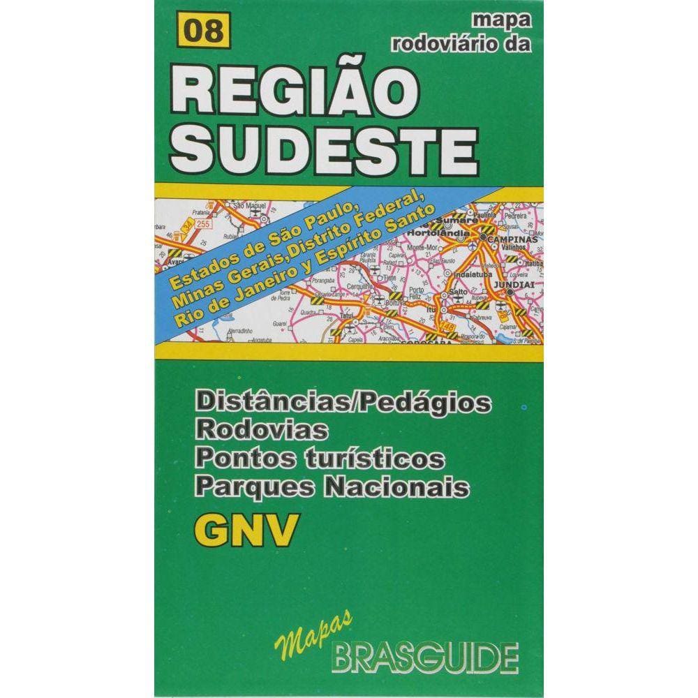 Mapa Rodoviário  Região Sudeste