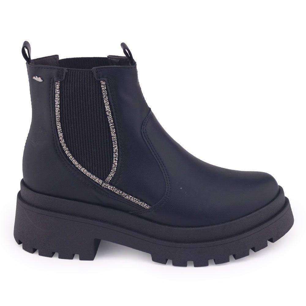 Bota Coturno Fem Dakota G9583 Cano Baixo strass