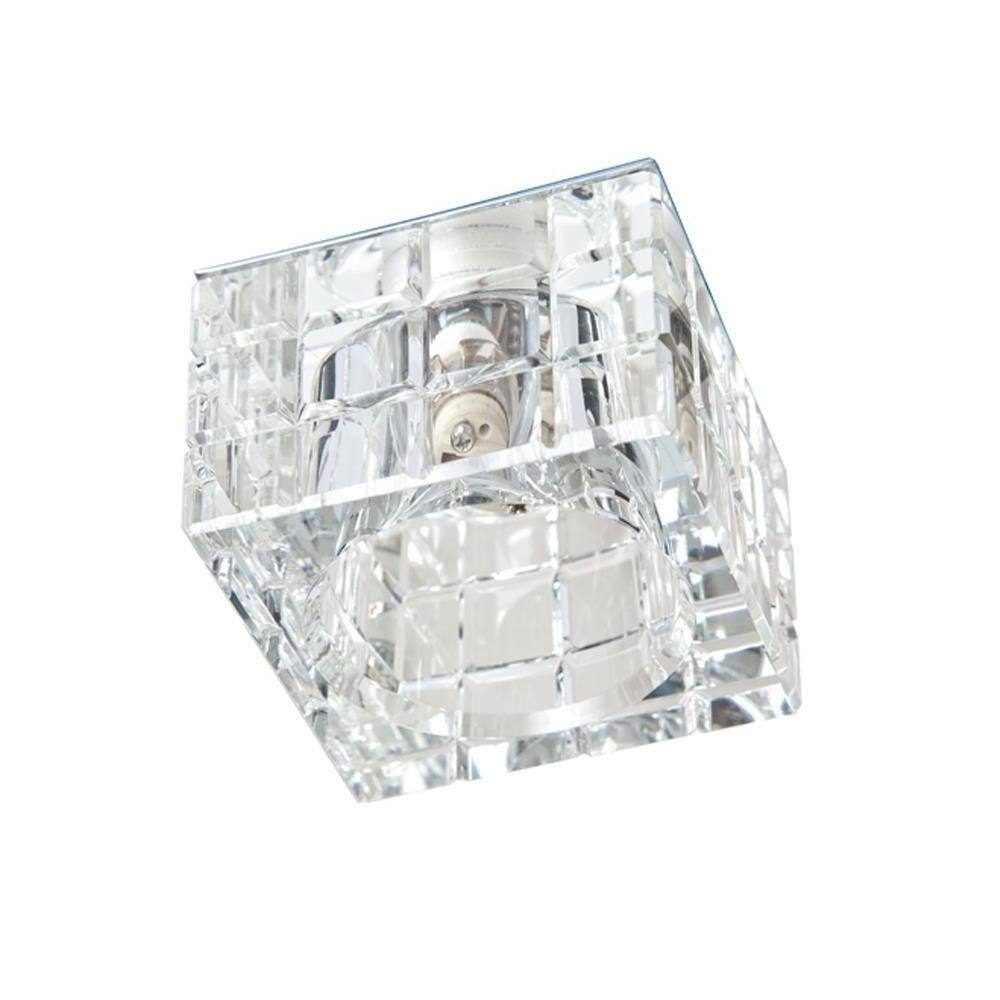 8 Spot Cristal K9 Iluminação Embutido 7Cm Gesso Ac974
