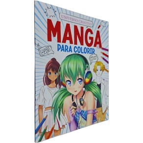 Livro Físico Mangá Para Colorir: Universo Colorido