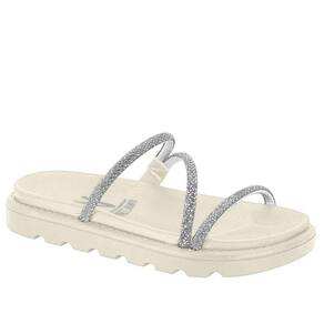 Sandália Feminina Flatform Conforto Brilho Vizzano 6459118