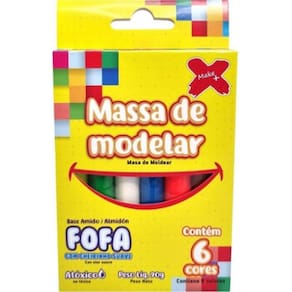 Massa De Modelar Com 6 Cores Atóxico 13276 Make+