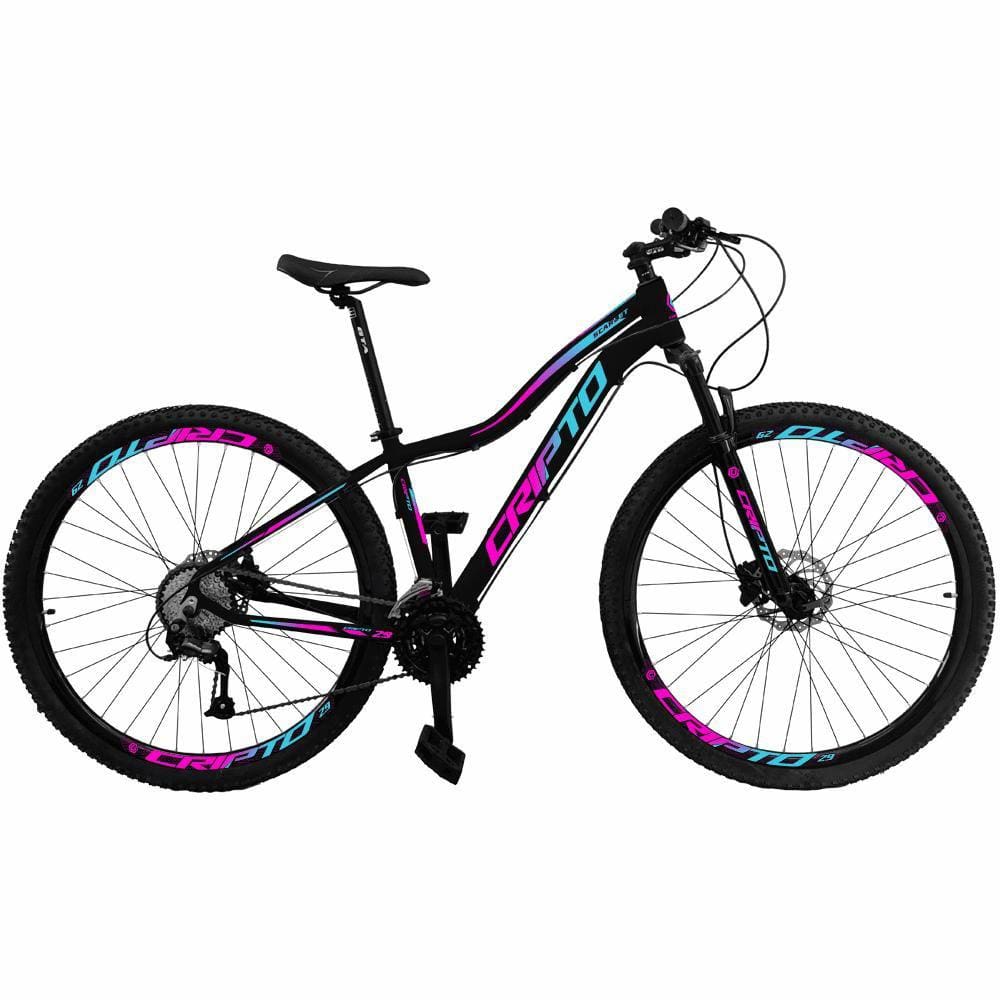 Bicicleta Aro 29 Cripto 24 Vel Freio Hidráulico e Suspensão