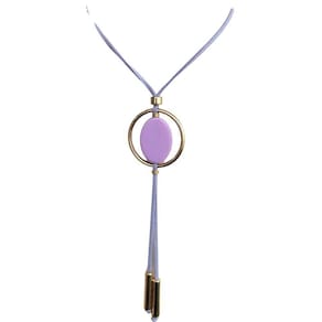 Colar Armazém Rr Bijoux Resina Círculo Dourado