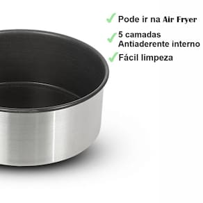 Forma Assadeira para Air Fryer Antiaderente Redonda nº25