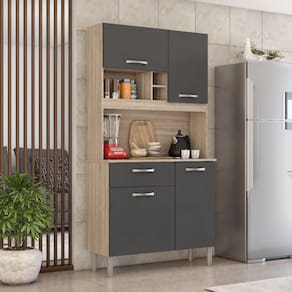 Cozinha Compacta 4 Portas 1 Gaveta Malta Demobile