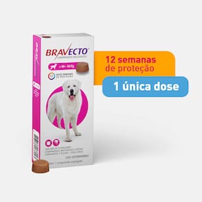 Antipulgas e Carrapatos MSD Bravecto para Cães de 40 a 56kg (1400mg)