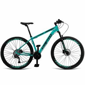 Bicicleta Aro 29 Cripto 27v Shimano Fr. Hidraulico Trava-k7 - 19" Verde Anis-preto