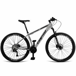 Bicicleta Aro 29 Cripto 27v Shimano Fr. Hidraulico Trava-k7 - Prata-preto - 17" Prata-preto