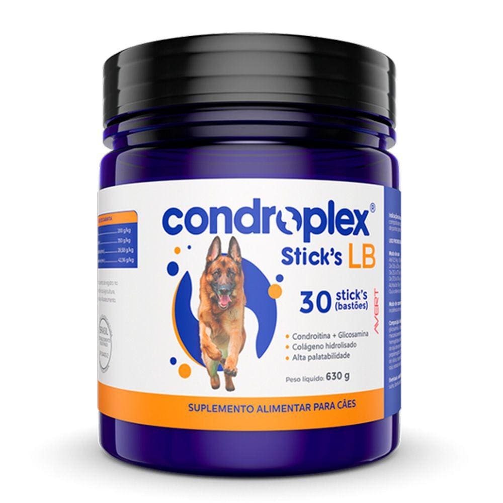 Suplemento Alimentar Avert Condroplex Sticks LB para Cães 30 Bastões