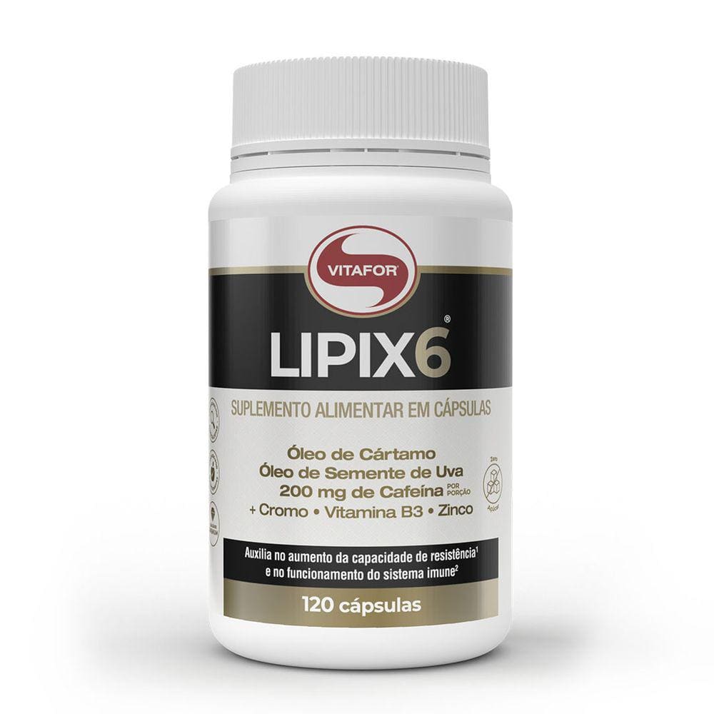 Termogênico Lipix 6® (120 Caps) Vitafor