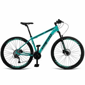 Bicicleta Aro 29 Cripto 24v Shimano Fr. Hidraulico-trava-k7 - 21" Verde Anis-preto