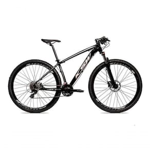 Bicicleta Aro 29 Ksw Aluminio 27 Vel Freio Disco E Suspensão - Preto-prata - 17 Preto-prata