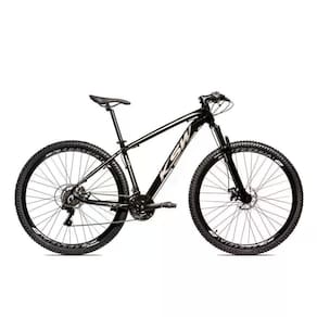 Bicicleta Aro 29 Ksw Xlt 21 Marchas Shimano E Freios A Disco - Preto-prata - 19" Preto-prata