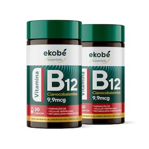 Vitaminas B12 Metabolismo Energético 30 Cápsulas