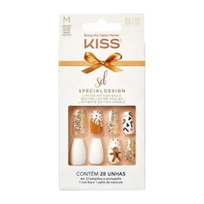 Unhas Postiças Kiss Sd Holly Jolly C/28un Sd17x